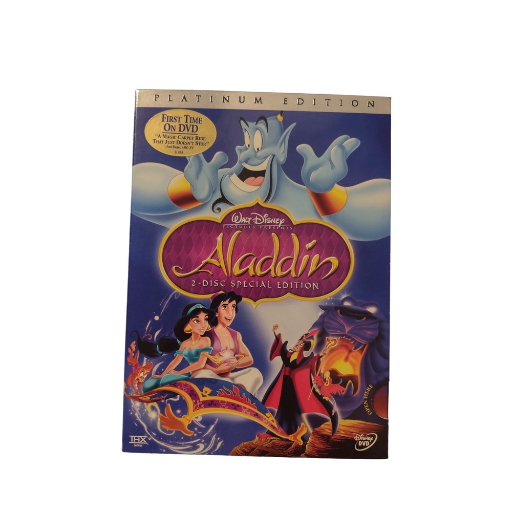 Disney Aladdin DVD 2-Disc Special Platinum Edition Sealed with Slipcover
